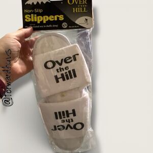 Magique “Over the Hill” Non-Slip Slippers – Vintage Gag Gift – One Size – Y2K Re